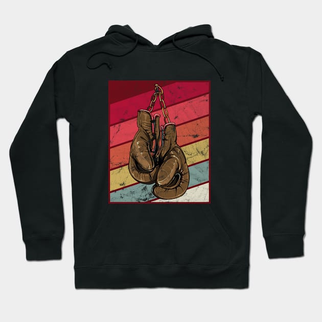 boxing gloves retro Hoodie by Rayrock76